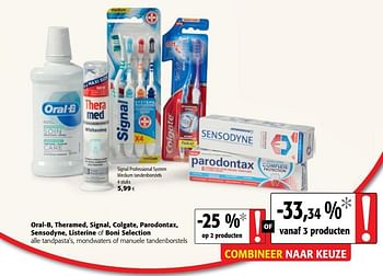 Promoties Signal professional system medium tandenborstels - Signal - Geldig van 04/12/2019 tot 17/12/2019 bij Colruyt