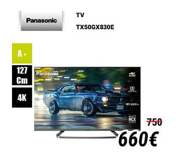 Promotions Panasonic tv tx50gx830e - Panasonic - Valide de 01/12/2019 à 31/12/2019 chez Direct Electro