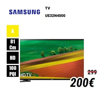 Promotions Samsung tv ue32n4000 - Samsung - Valide de 01/12/2019 à 31/12/2019 chez Direct Electro