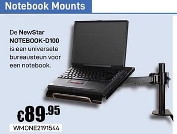 Promoties Notebook mounts newstar notebook-d100 - NewStar - Geldig van 02/12/2019 tot 02/01/2020 bij Compudeals