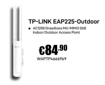 Promoties Tp-link eap225-outdoor - TP-LINK - Geldig van 02/12/2019 tot 02/01/2020 bij Compudeals