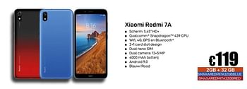 Promoties Xiaomi redmi 7a - Xiaomi - Geldig van 02/12/2019 tot 02/01/2020 bij Compudeals