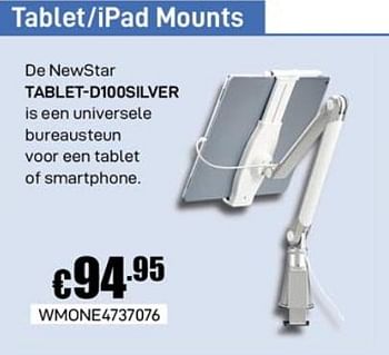 Promoties Tablet-ipad mounts newstar tablet-dioosilver - NewStar - Geldig van 02/12/2019 tot 02/01/2020 bij Compudeals