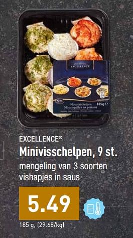 Promotions Minivisschelpen - Excellence - Valide de 09/12/2019 à 14/12/2019 chez Aldi