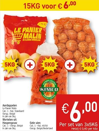 Promotions Aardappelen - Kimco - Valide de 10/12/2019 à 15/12/2019 chez Intermarche