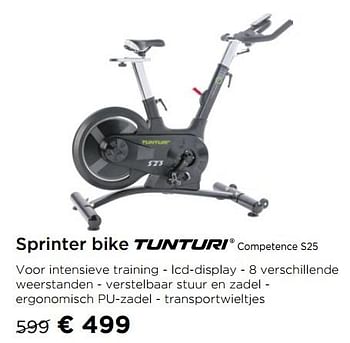 Promoties Sprinter bike tunturi competence s25 - Huismerk - Molecule - Geldig van 29/11/2019 tot 31/12/2019 bij Molecule