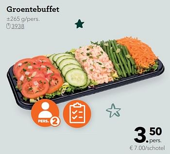Promotions Groentebuffet - Huismerk - Buurtslagers - Valide de 06/12/2019 à 02/01/2020 chez Buurtslagers
