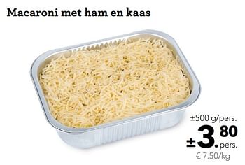 Promoties Macaroni met ham en kaas - Huismerk - Buurtslagers - Geldig van 06/12/2019 tot 02/01/2020 bij Buurtslagers