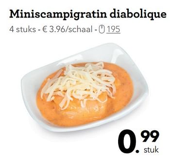 Promoties Miniscampigratin diabolique - Huismerk - Buurtslagers - Geldig van 06/12/2019 tot 02/01/2020 bij Buurtslagers