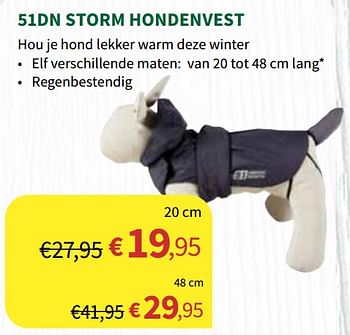 Promoties 51dn storm hondenvest - Huismerk - Horta - Geldig van 04/12/2019 tot 15/12/2019 bij Horta