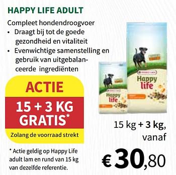 Promoties Happy life adult - Happy Life - Geldig van 04/12/2019 tot 15/12/2019 bij Horta