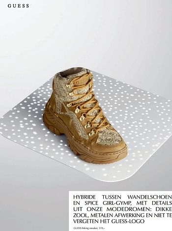 Promoties Hiking sneaker - Guess - Geldig van 25/11/2019 tot 31/12/2019 bij De Bijenkorf