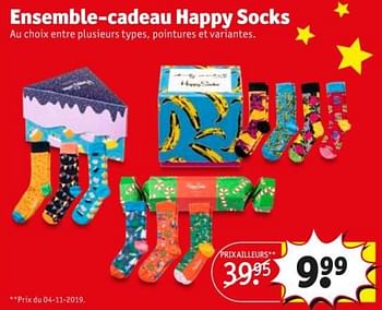 Promoties Ensemble-cadeau happy socks - Happy Socks - Geldig van 09/12/2019 tot 15/12/2019 bij Kruidvat