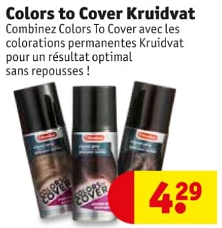 Promotions Colors to cover kruidvat - Produit maison - Kruidvat - Valide de 09/12/2019 à 15/12/2019 chez Kruidvat