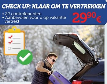 Promoties Check up: klaar om te vertrekken - Huismerk - Auto 5  - Geldig van 10/12/2019 tot 07/01/2020 bij Auto 5