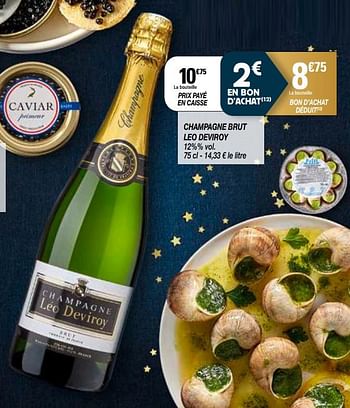 Promotions Champagne brut leo deviroy - Champagne - Valide de 10/12/2019 à 24/12/2019 chez Netto