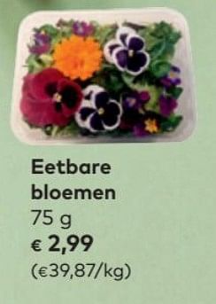 Promoties Eetbare bloemen - Huismerk - Bioplanet - Geldig van 04/12/2019 tot 31/12/2019 bij Bioplanet