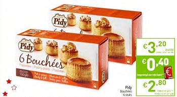 Promoties Pidy bouchées - Pidy - Geldig van 17/12/2019 tot 24/12/2019 bij Intermarche