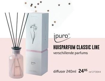 Promoties Huisparfum ipuro classic line diffuser - Puro - Geldig van 01/12/2019 tot 05/01/2020 bij Freetime