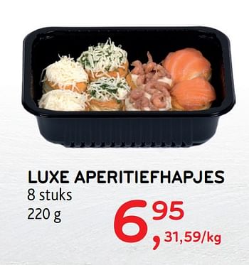 Promoties Luxe aperitiefhapjes - Huismerk - Alvo - Geldig van 18/12/2019 tot 31/12/2019 bij Alvo