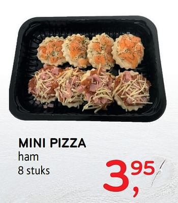 Promoties Mini pizza ham - Huismerk - Alvo - Geldig van 18/12/2019 tot 31/12/2019 bij Alvo
