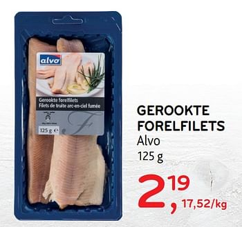 Promoties Gerookte forelfilets alvo - Huismerk - Alvo - Geldig van 18/12/2019 tot 31/12/2019 bij Alvo