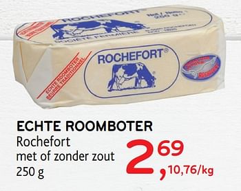 Promoties Echte roomboter rochefort met of zonder zout - Rochefort - Geldig van 18/12/2019 tot 31/12/2019 bij Alvo