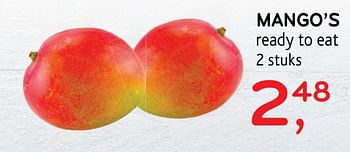 Promoties Mango`s ready to eat - Huismerk - Alvo - Geldig van 18/12/2019 tot 31/12/2019 bij Alvo