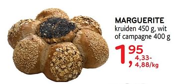 Promoties Marguerite kruiden 450 g, wit of campagne - Huismerk - Alvo - Geldig van 18/12/2019 tot 31/12/2019 bij Alvo