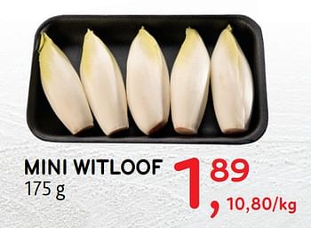 Promoties Mini witloof - Huismerk - Alvo - Geldig van 18/12/2019 tot 31/12/2019 bij Alvo