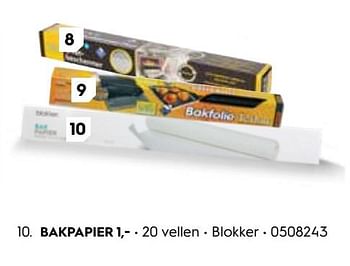 Promoties Bakpapier - Huismerk - Blokker - Geldig van 16/12/2019 tot 29/12/2019 bij Blokker
