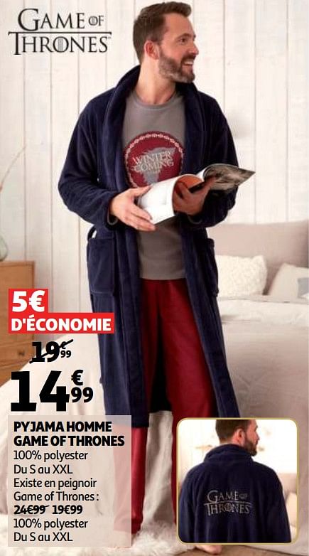 Peignoir discount auchan homme