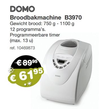 Scheermes zoals dat andere Domo elektro Domo broodbakmachine b3970 - Promotie bij Europoint