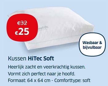 Promoties Kussen hitec soft - Huismerk - Sleeplife - Geldig van 01/01/2020 tot 31/01/2020 bij Sleeplife