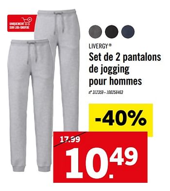 Promo Pantalon thermique garçon chez Lidl