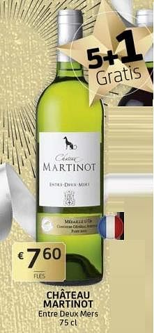 Promoties Château martinot entre deux mers - Witte wijnen - Geldig van 20/12/2019 tot 02/01/2020 bij BelBev