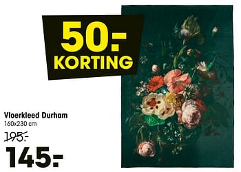 Promotions Vloerkleed durham - Produit maison - Kwantum - Valide de 13/01/2020 à 26/01/2020 chez Kwantum