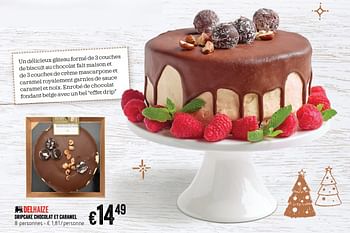 Produit Maison Delhaize Dripcake Chocolat Et Caramel En Promotion Chez Delhaize