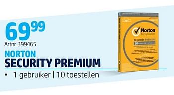Promoties Norton security premium - Norton - Geldig van 09/12/2019 tot 12/01/2020 bij Elektro Van Assche
