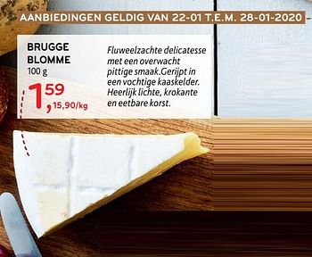 Promoties Brugge blomme - Brugge - Geldig van 22/01/2020 tot 28/01/2020 bij Alvo