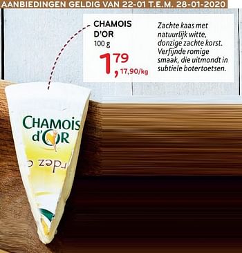 Promotions Chamois d`or - Chamois d'or - Valide de 22/01/2020 à 28/01/2020 chez Alvo
