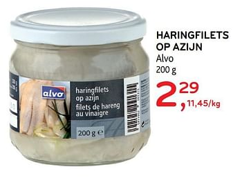 Promotions Haringfilets op azijn alvo - Produit maison - Alvo - Valide de 15/01/2020 à 28/01/2020 chez Alvo
