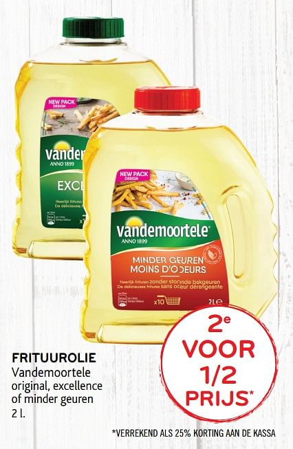 Vandemoortele Frituurolie Vandemoortele Original, Excellence Of Minder ...