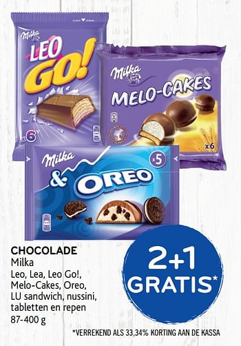 Promoties 2+1 gratis chocolade milka - Milka - Geldig van 15/01/2020 tot 28/01/2020 bij Alvo