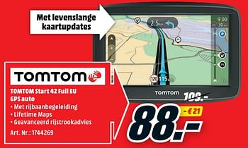 Persoon belast met sportgame Wat dan ook Opa TomTom Tomtom start 42 full eu gps auto - Promotie bij Media Markt