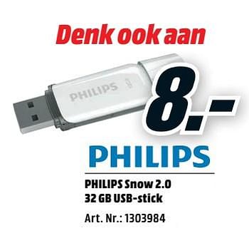 Puno Pengeudlån Talje Philips Philips snow 2.0 32 gb usb-stick - Promotie bij Media Markt
