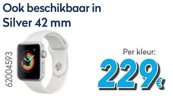 Promoties Apple watch series s3 38mm - silver - Apple - Geldig van 03/01/2020 tot 31/01/2020 bij Krefel