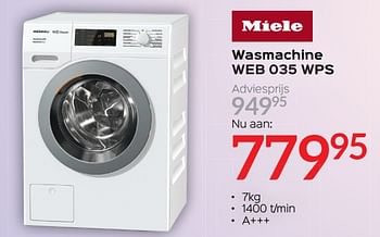 Ophef Tahiti Staan voor Miele Miele wasmachine web 035 wps - Promotie bij ShopWillems