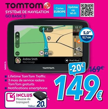 Promotions Tomtom système de navigation go basic 5`` - TomTom - Valide de 03/01/2020 à 31/01/2020 chez Krefel