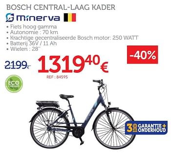 Promoties Elektrische fiets bosch central - laag kader minerva - Minerva - Geldig van 08/01/2020 tot 10/03/2020 bij Auto 5